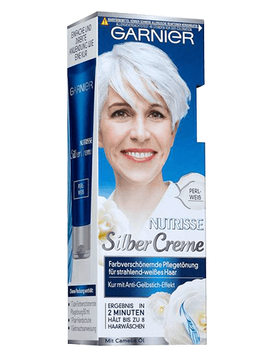 Garnier Nutrisse Silber Creme Weiß Verpackung vorne